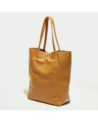 Borsa a tracolla Tesa in pelle di cammello - 40x13x37 cm