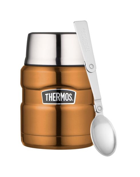 Porte-aliments isotherme King cuivre - 47 cl