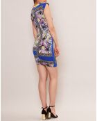 Robe Platine imprimée multicolore
