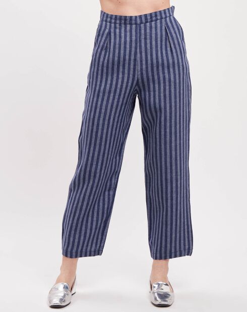 Pantalon 100% Lin Cybelle indigo