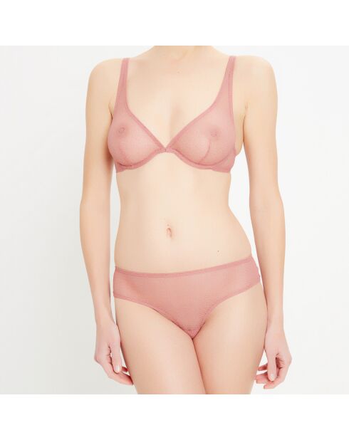 Blush calado de color rosa empolvado