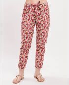 Pantalon Lido imprimé hortensia