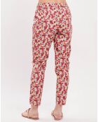 Pantalon Lido imprimé hortensia