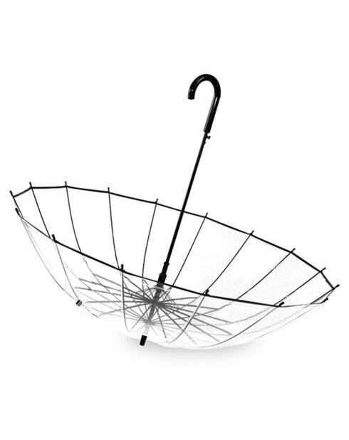 Transparante paraplu met bel