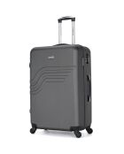Queens Long Stay Koffer 4 enkele wielen 75 cm donkergrijs