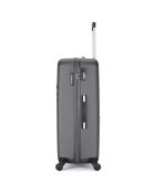 Valise Moyen Séjour 4 roues simples Queens 65 cm gris foncé