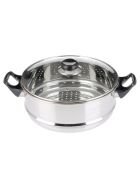 Cuit vapeur 3 niveaux à induction inox - d.24 cm