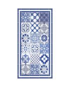 Tapis vinyle Juliette bleu - 50x100 cm
