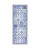 Tapis vinyle Juliette bleu - 66x180 cm