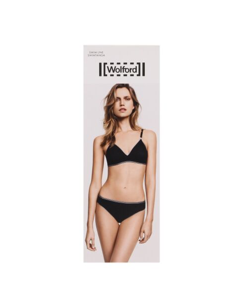 Bas de maillot de bain Line noir/argenté