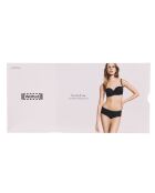 Haut de maillot de bain bandeau Line noir/argenté
