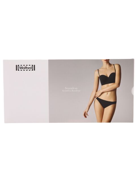 Haut de maillot de bain bandeau Seamless noir