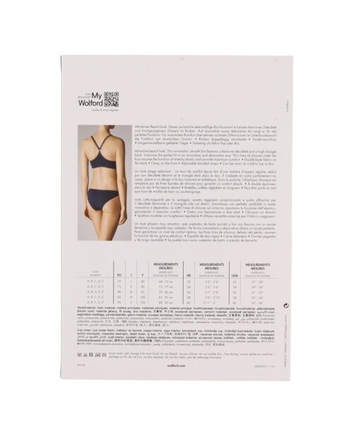 Haut de maillot de bain push-up Line rouge