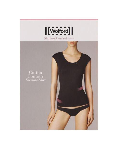 T-Shirt Coton Contour noir