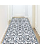 Tapis vinyle Gisele bleu - 80x300 cm
