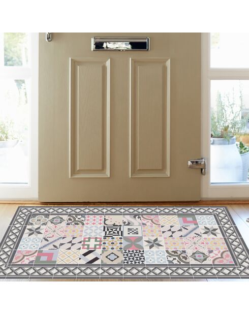 Tapis vinyle Nicolle multicolore - 50x100 cm