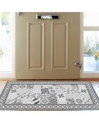 Tapis vinyle Nicolle gris gris - 50x100 cm