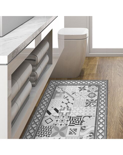 Tappeto in vinile Nicolle grigio grigio - 50x100 cm