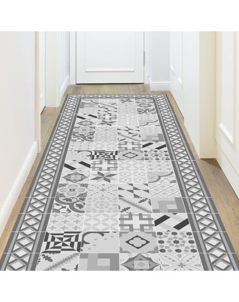 Tappeto in vinile Nicolle grigio grigio - 66x250 cm