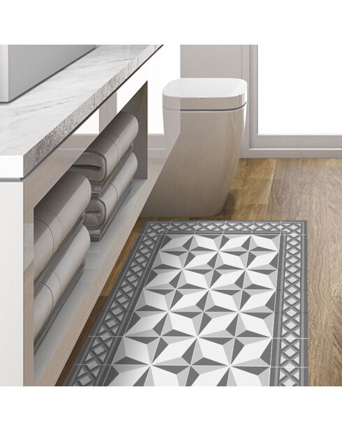 Tappeto in vinile grigio Margot - 50x100 cm