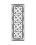 Tapis vinyle Margot gris - 50x140 cm