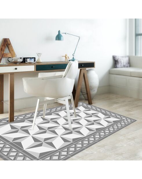 Tappeto in vinile grigio Margot - 66x100 cm