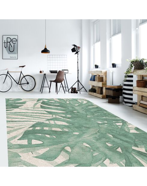 Tappeto vinilico verde Valentine - 100x133 cm