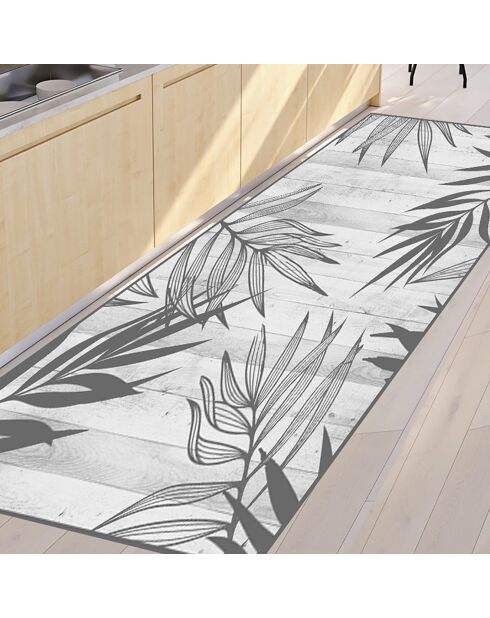 Tapis vinyle Laurent gris - 66x180 cm