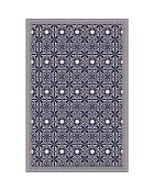 Tapis vinyle Odette beige/bleu - 133x200 cm