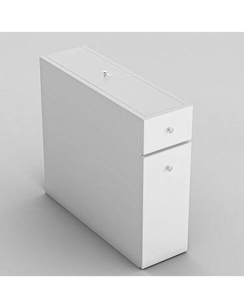 Meuble de rangement Calencia blanc - 19x55x60 cm