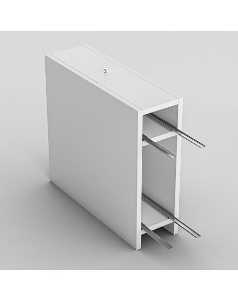 Meuble de rangement Calencia blanc - 19x55x60 cm