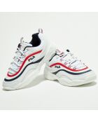 Baskets Ray Low blanc/marine/rouge