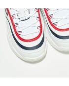 Baskets Ray Low blanc/marine/rouge