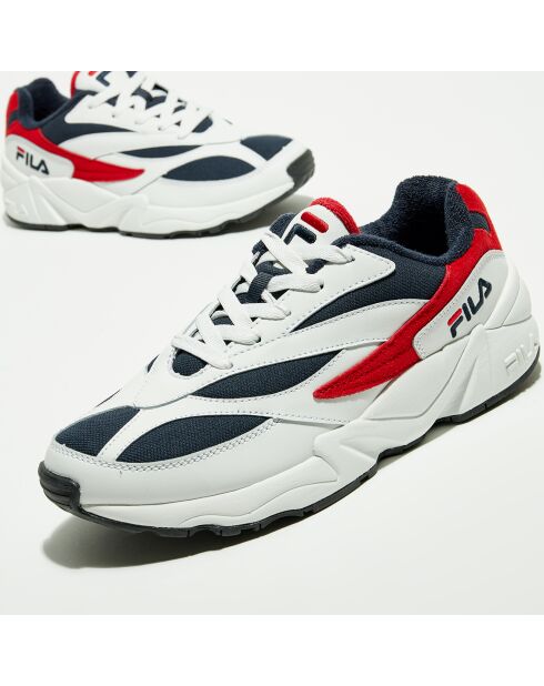 Baskets en Cuir & Mesh V94M Low blanc/marine/rouge