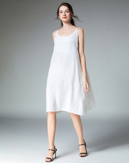 Robe à bretelles blanche