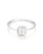 Bague Solitaire Regina Diamant 0.12 ct or blanc