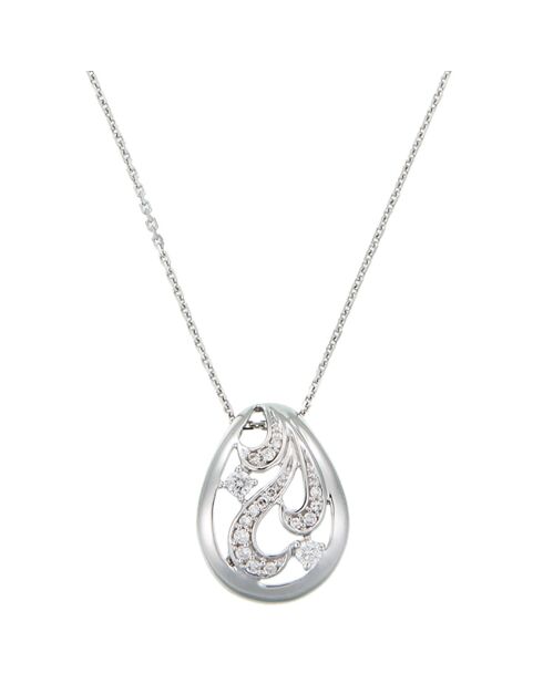 Kanagawa-Diamant-Anhänger aus 0,12 Karat Weißgold