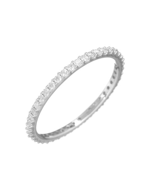 Bague Tour Complet Lumineux Diamants 0.4 ct Or Blanc