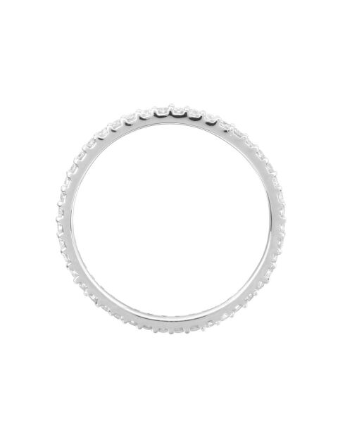 Bague Tour Complet Lumineux Diamants 0.4 ct Or Blanc