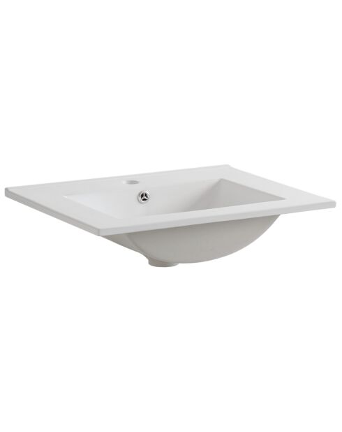 Vasque en céramique Aruba blanc - 60x45x18 cm