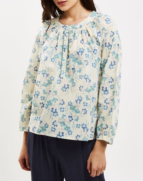 Blouse Leana imprimée jade