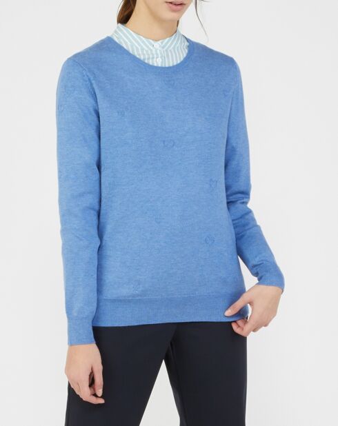 Pull Nino Col rond bleu