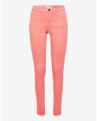 Jean skinny uni rose poudre