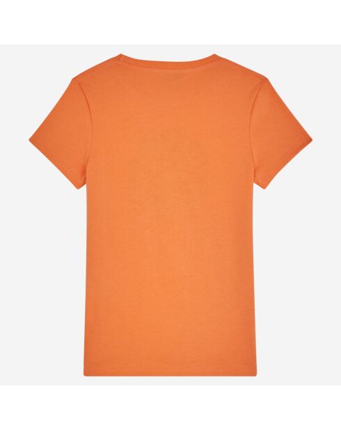 Orangefarbenes Gilly Baumwoll-T-Shirt