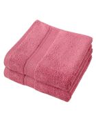 2 Stephanie Himbeer-Badetücher - 50x100 cm