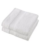 2 Stephanie weiße Badetücher - 50x100 cm