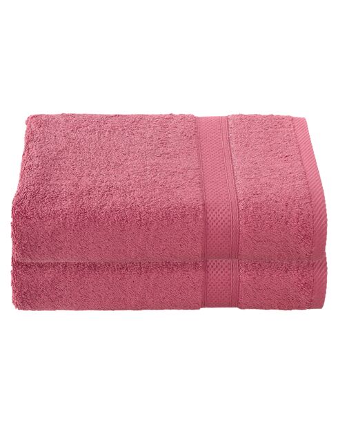 2 Stephanie Duschtücher, 70 x 140 cm, Himbeerrot