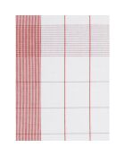 2 Torchons Mixte blanc/rouge - 68x68 cm