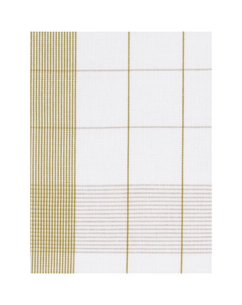 2 strofinacci misti bianco/senape - 68x68 cm