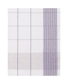 2 Torchons Mixte blanc/mauve - 68x68 cm